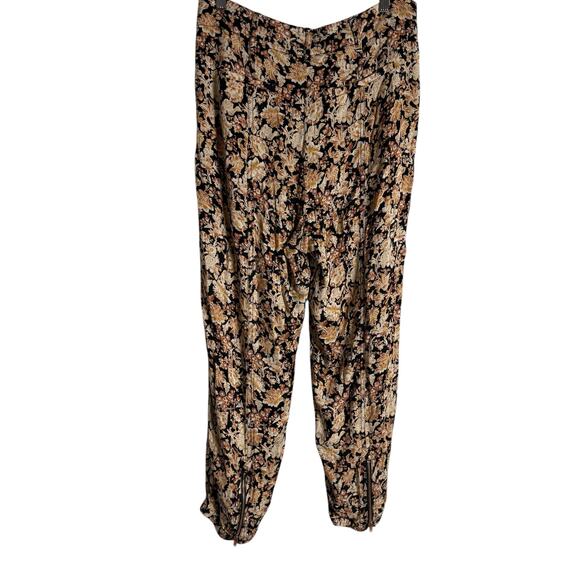 Anthropologie Diandra Floral Print High Rise Pleated Jogger Pants Size 10 - Picture 12 of 14